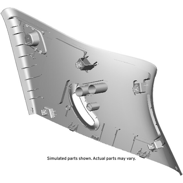 GM Genuine Parts Black Driver Side Body Lock Pillar Upper Trim Panel