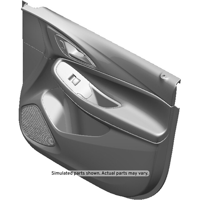 GM Genuine Parts Jet Black Front Passenger Side Door Trim
