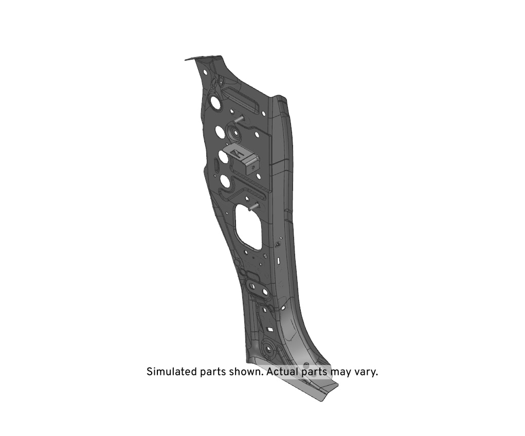 GM Genuine Parts Passenger Side Body Hinge Pillar Inner Lower Panel