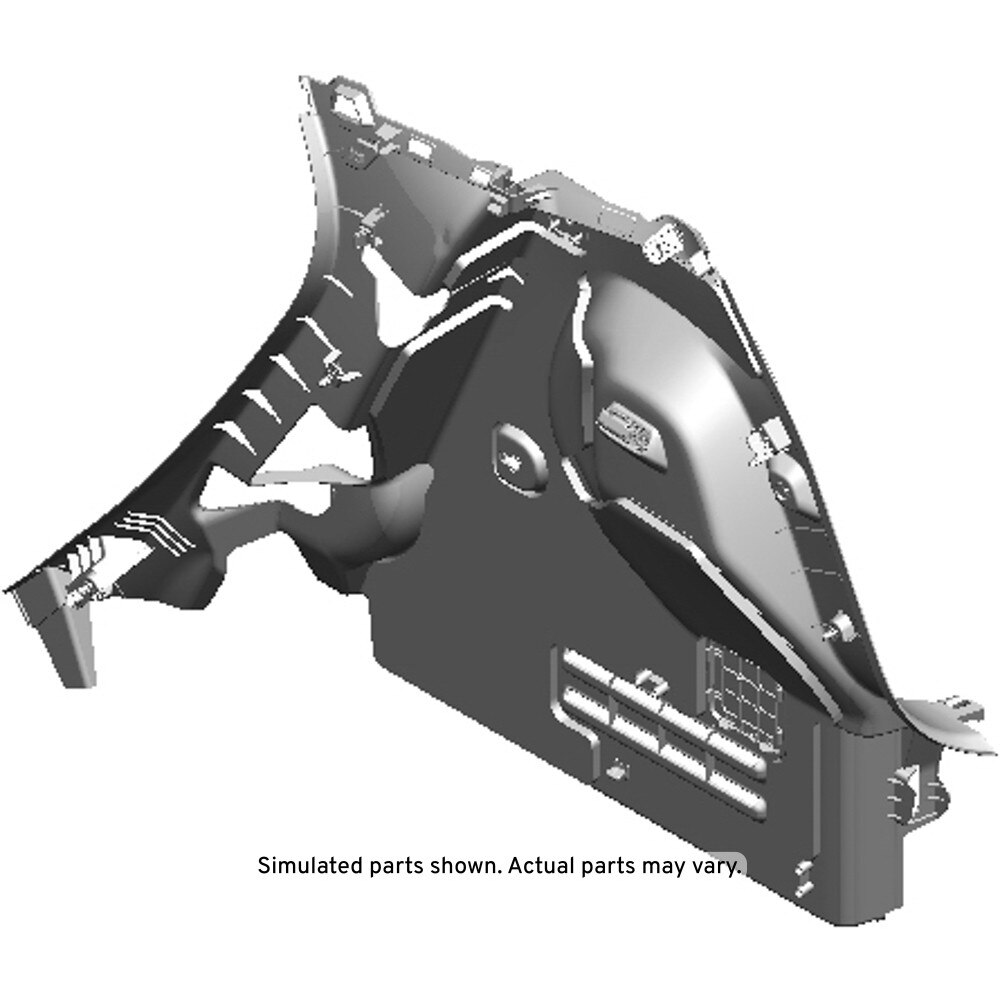 GM Genuine Parts Dark Gray Driver Side Quarter Lower Rear Trim Panel