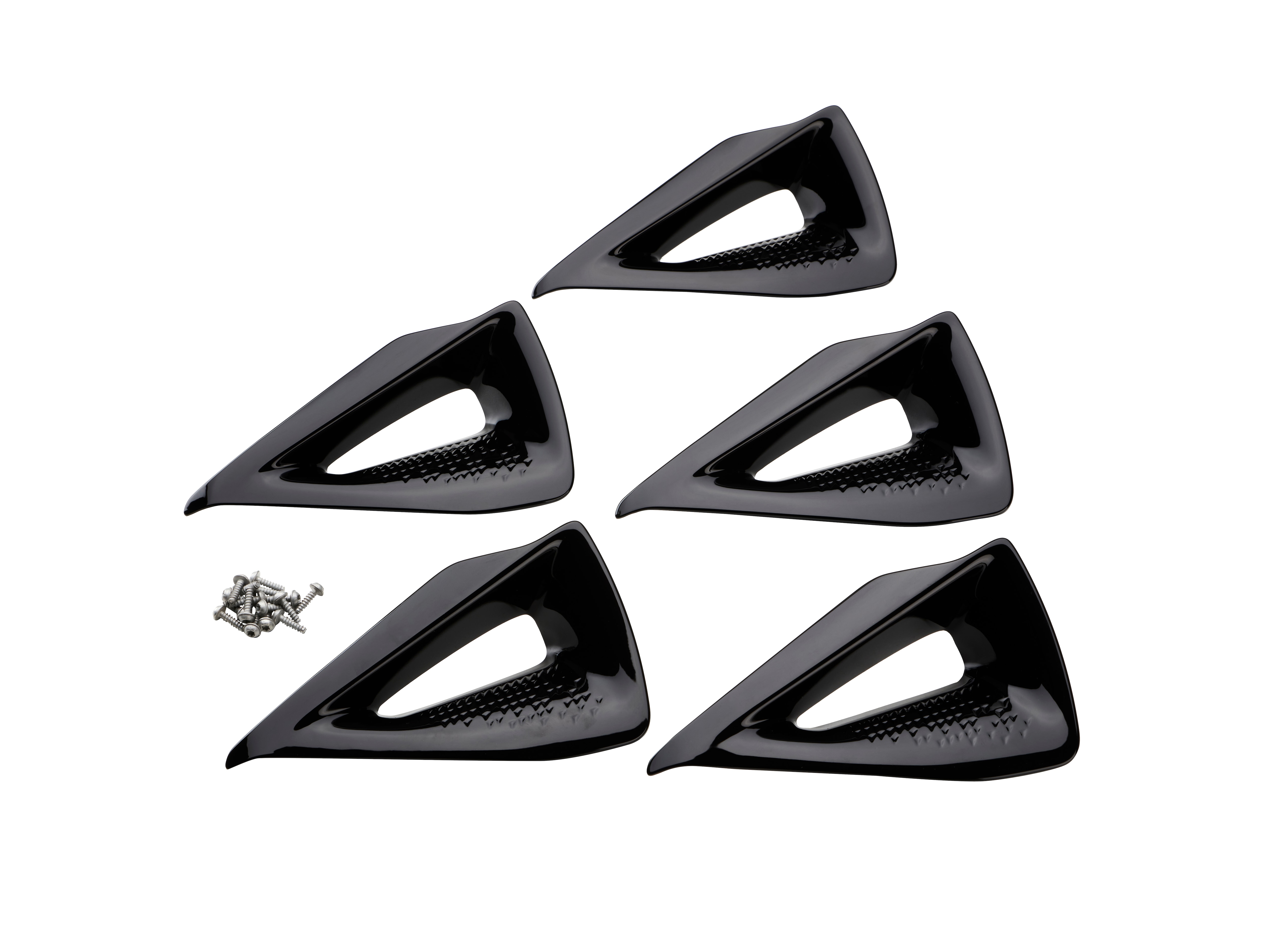 17-Inch Multi-Spoke Wheel Inserts in Black
