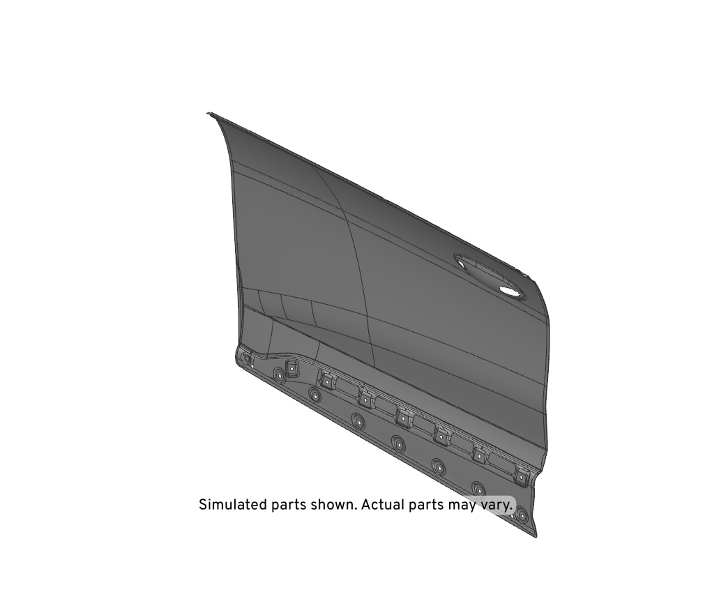 GM Genuine Parts Front Passenger Side Door Outer Panel