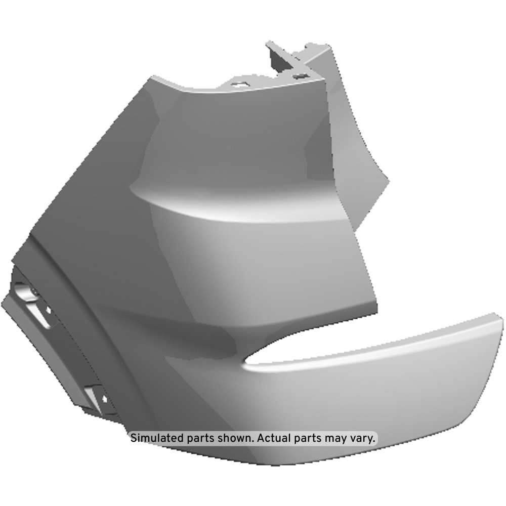 GM Genuine Parts Primed Rear Driver Side Bumper Upper Fascia