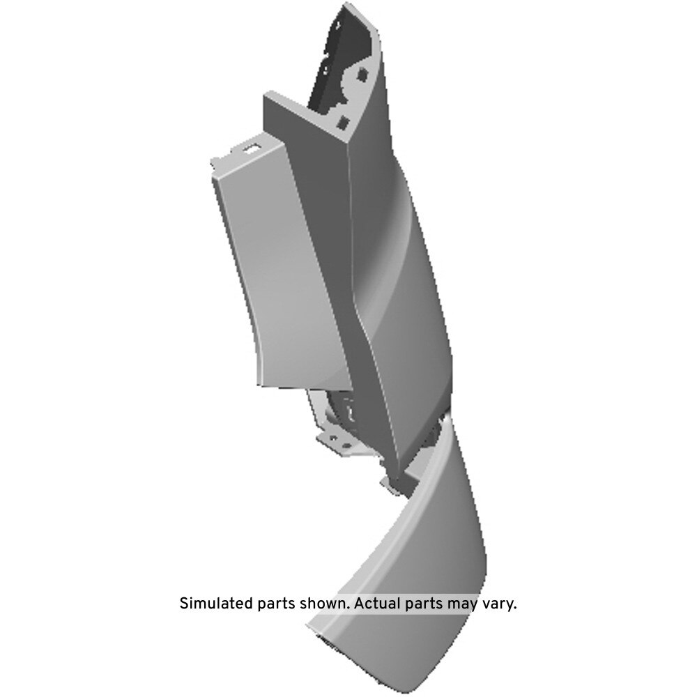 GM Genuine Parts Primed Rear Passenger Side Bumper Upper Fascia