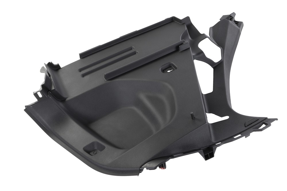 GM Genuine Parts Jet Black Passenger Side Quarter Lower Rear Trim Panel