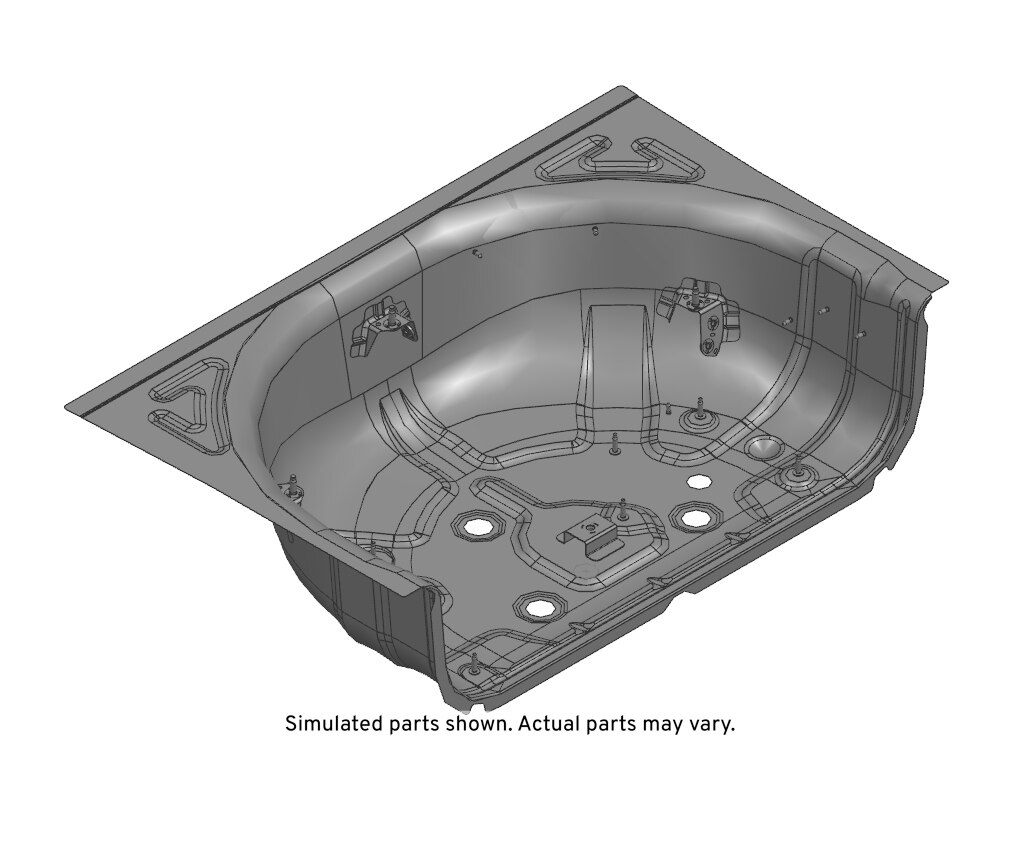 GM Genuine Parts Rear Floor Rear Panel