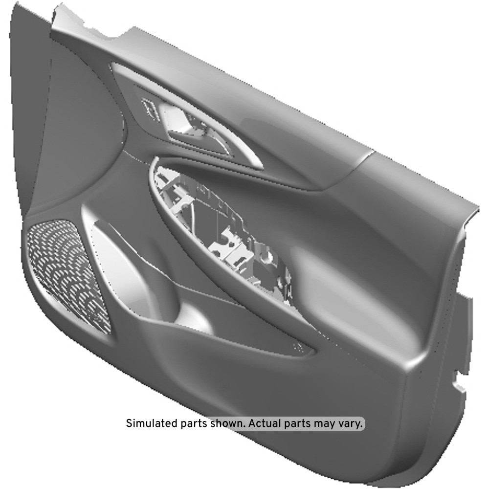 GM Genuine Parts Black Front Passenger Side Door Trim
