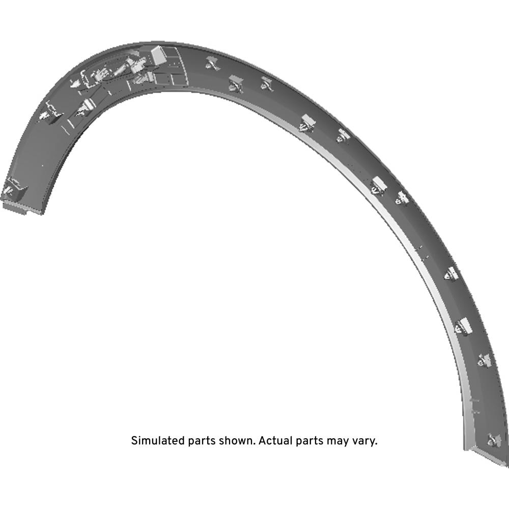GM Genuine Parts Black Front Passenger Side Wheel Opening Molding