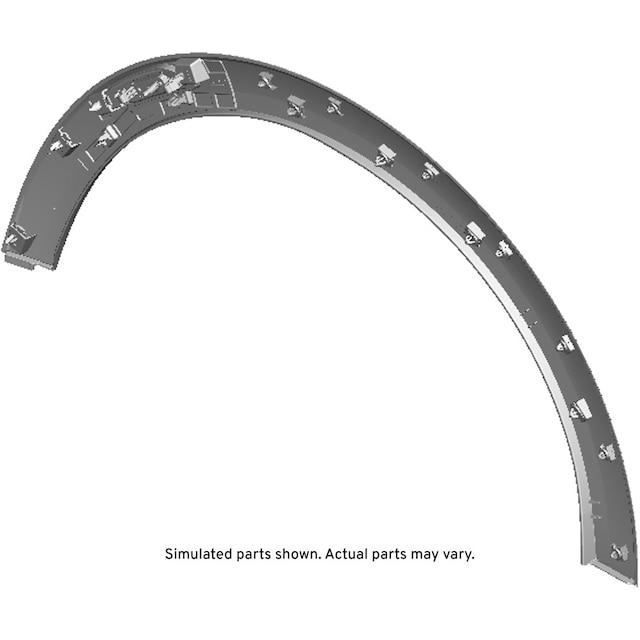GM Genuine Parts Black Front Passenger Side Wheel Opening Molding