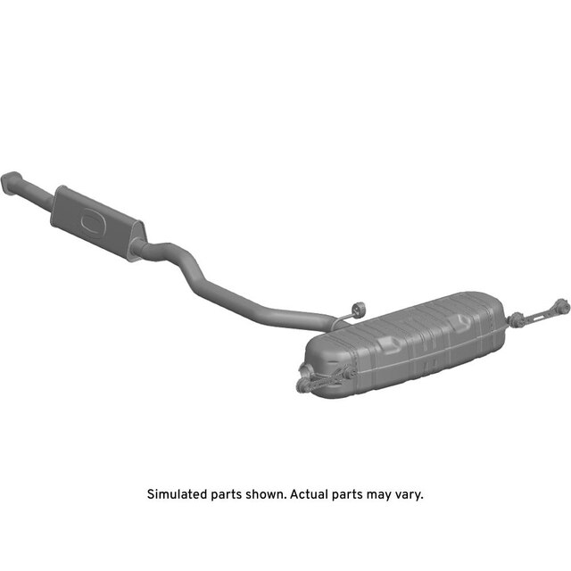 GM Genuine Parts Exhaust Muffler with Exhaust Pipe
