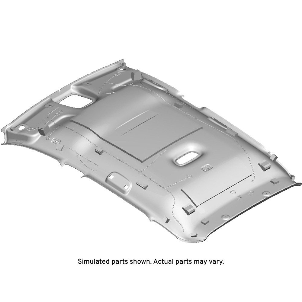 GM Genuine Parts Light Opel Gray Headlining Trim Panel