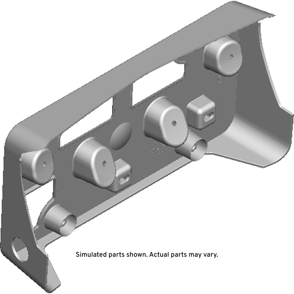 GM Genuine Parts Front License Plate Bracket