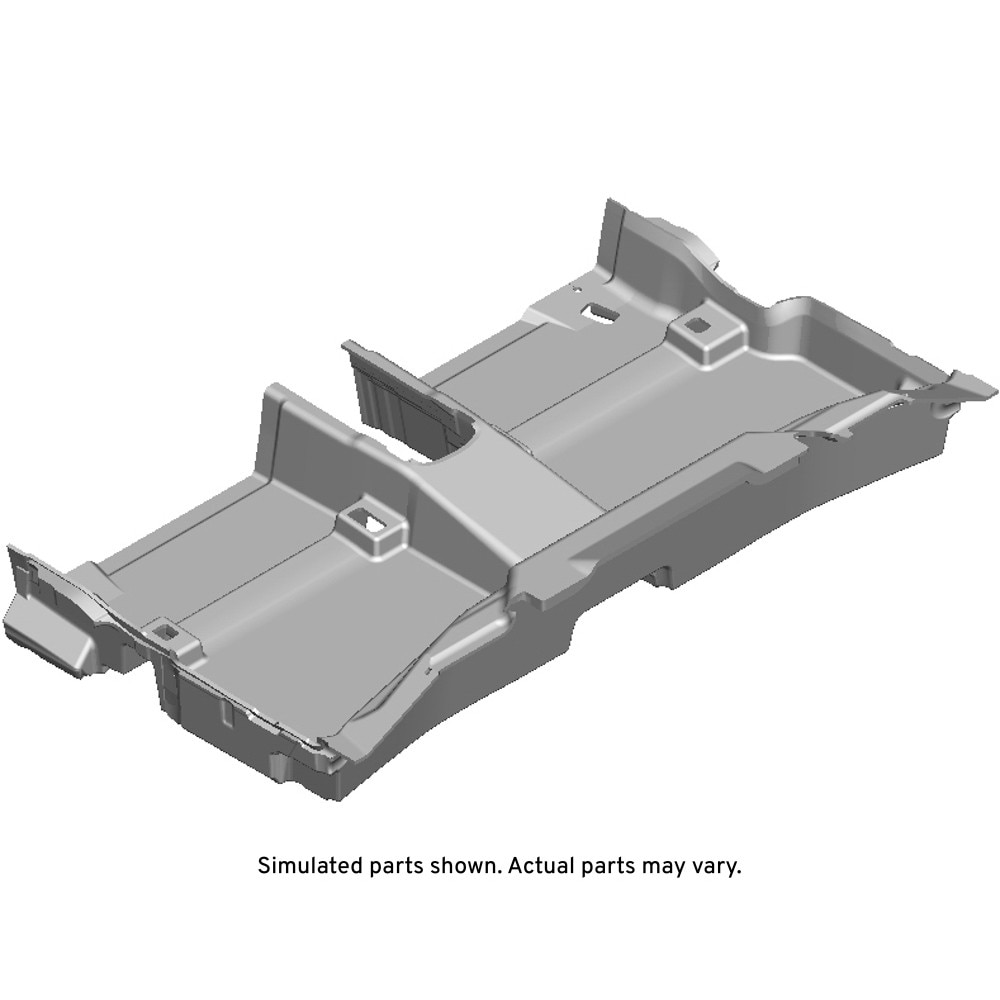 GM Genuine Parts Black Rear Floor Panel Carpet