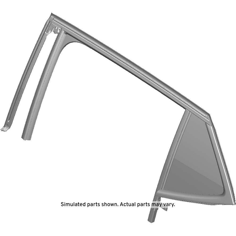 GM Genuine Parts Rear Driver Side Door Window Weatherstrip