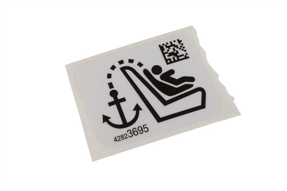 GM Genuine Parts Child Seat Restraint System Belt Information Label