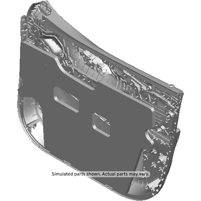 GM Genuine Parts Jet Black Front Driver Side Door Trim