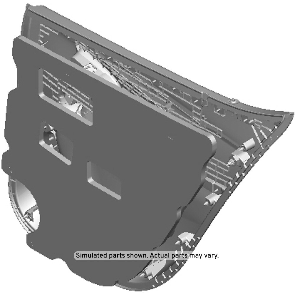 GM Genuine Parts Jet Black Rear Driver Side Door Trim