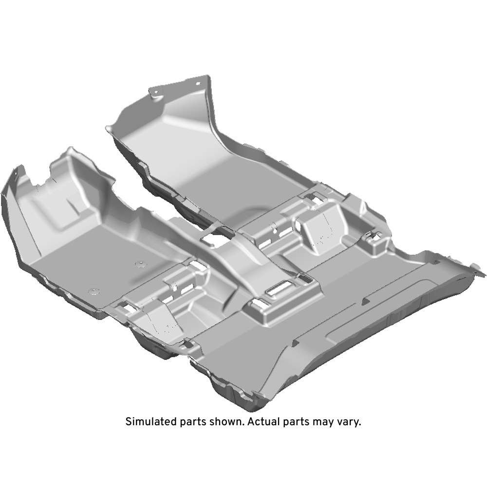 GM Genuine Parts Jet Black Floor Panel Carpet
