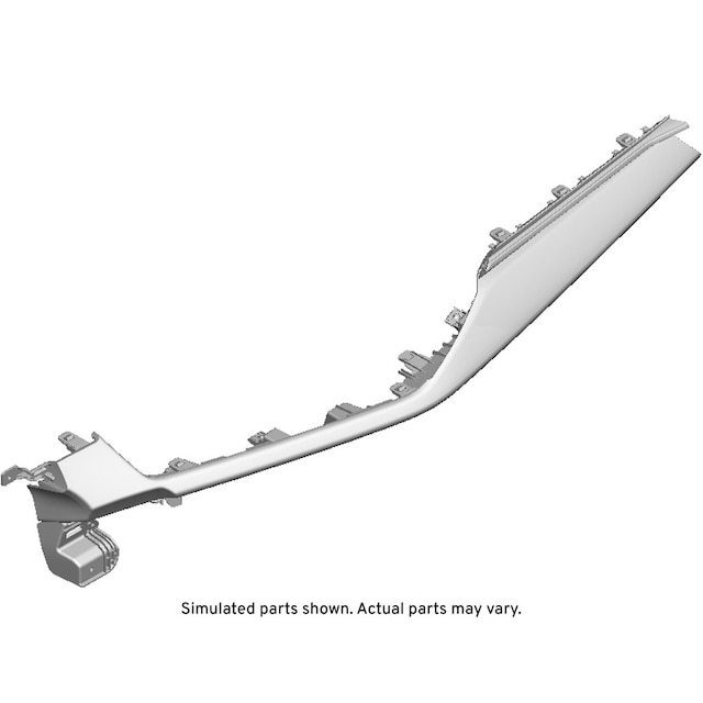 GM Genuine Parts Medium Anderson Silver Metallic Passenger Side Instrument Panel Trim Plate Applique