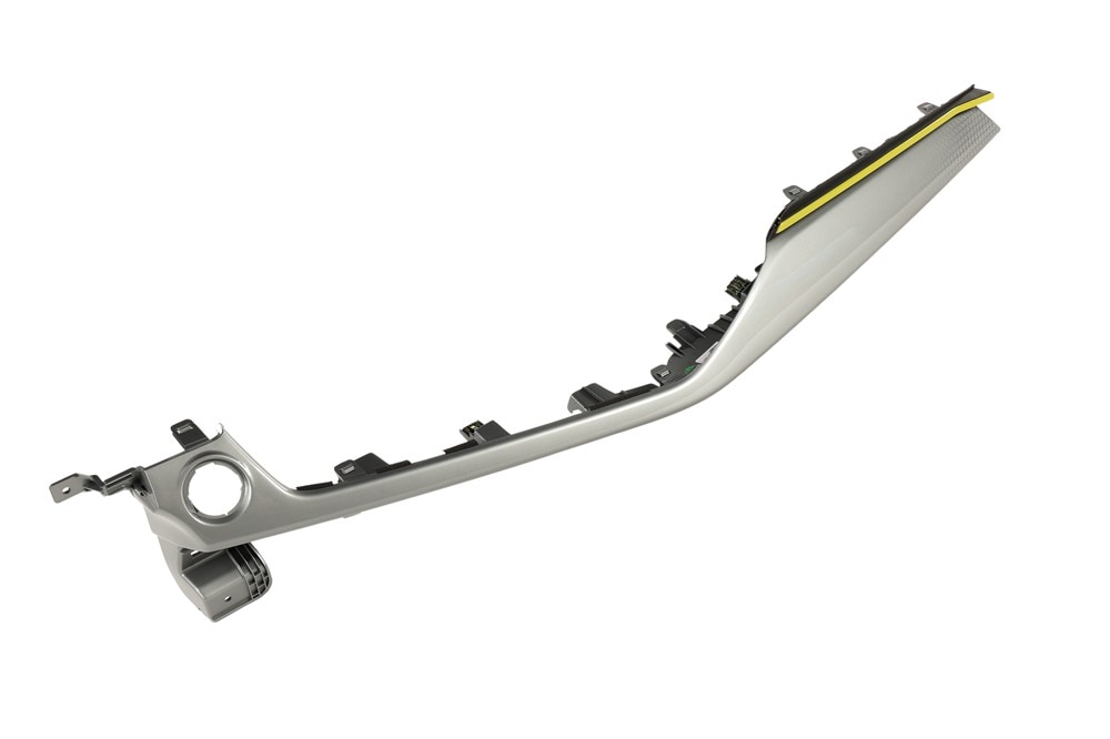 GM Genuine Parts Medium Anderson Silver Metallic Passenger Side Instrument Panel Trim Plate Applique