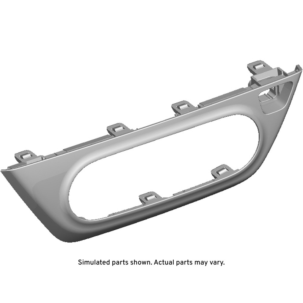 GM Genuine Parts Jet Black Instrument Panel Center Trim Plate Applique