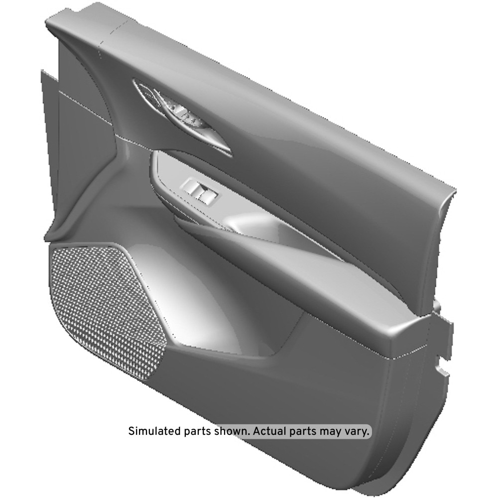 GM Genuine Parts Jet Black Front Passenger Side Door Trim