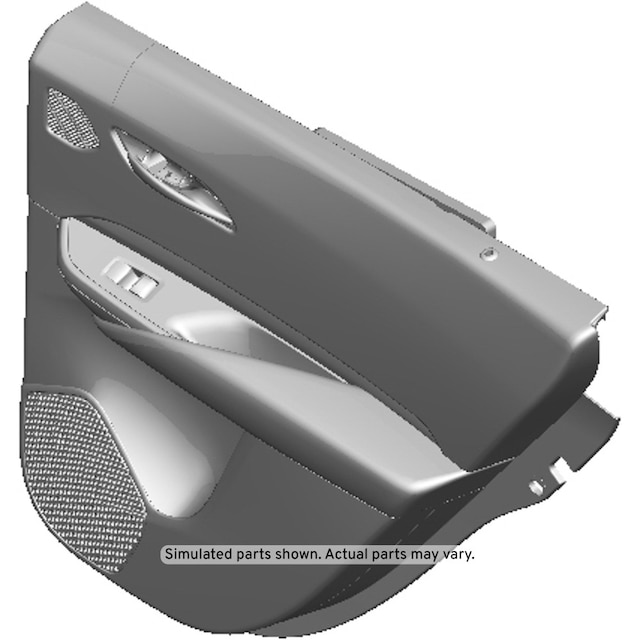 GM Genuine Parts Jet Black Rear Passenger Side Door Trim