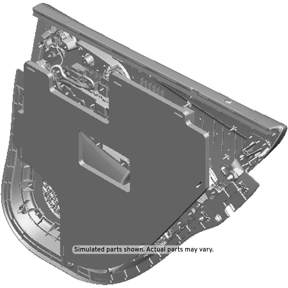 GM Genuine Parts Jet Black Rear Driver Side Door Trim