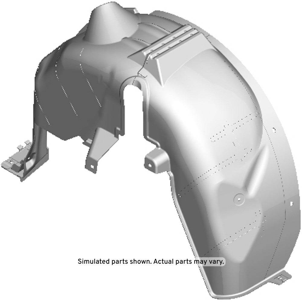 GM Genuine Parts Rear Passenger Side Wheelhouse Liner