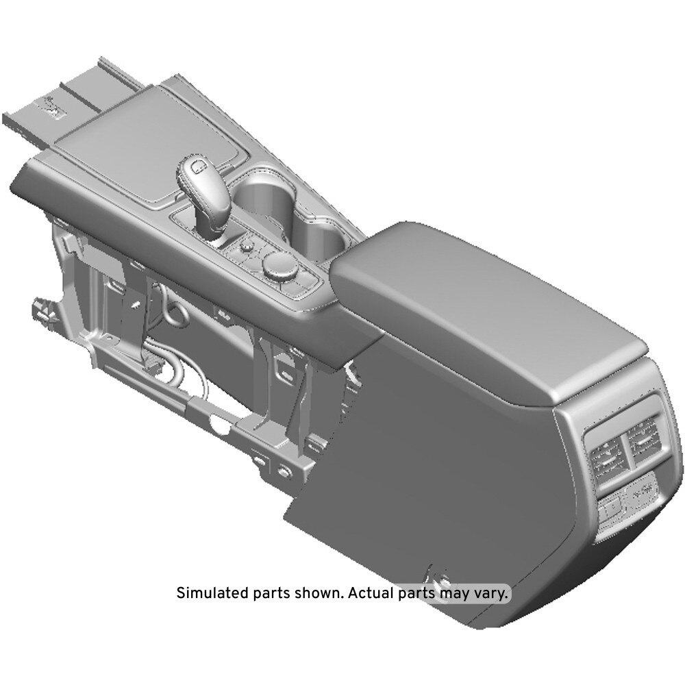 GM Genuine Parts Jet Black Front Floor Console