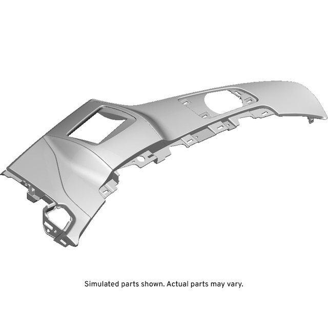 GM Genuine Parts Jet Black Driver Side Instrument Panel Upper Trim Panel