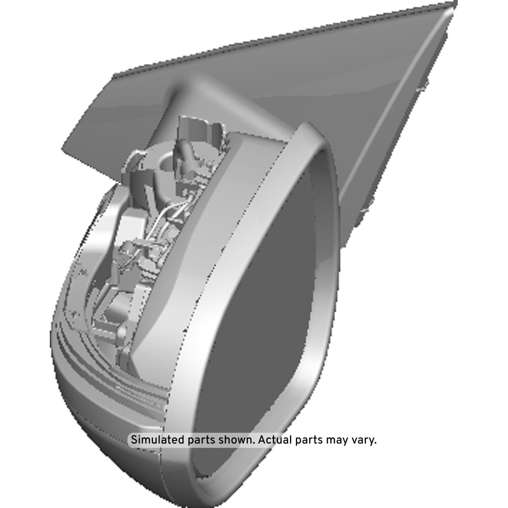 GM Genuine Parts Driver Side Door Mirror without Cover
