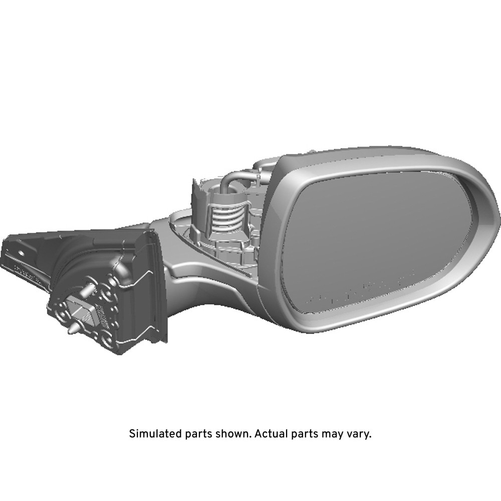 GM Genuine Parts Passenger Side Door Mirror without Cover