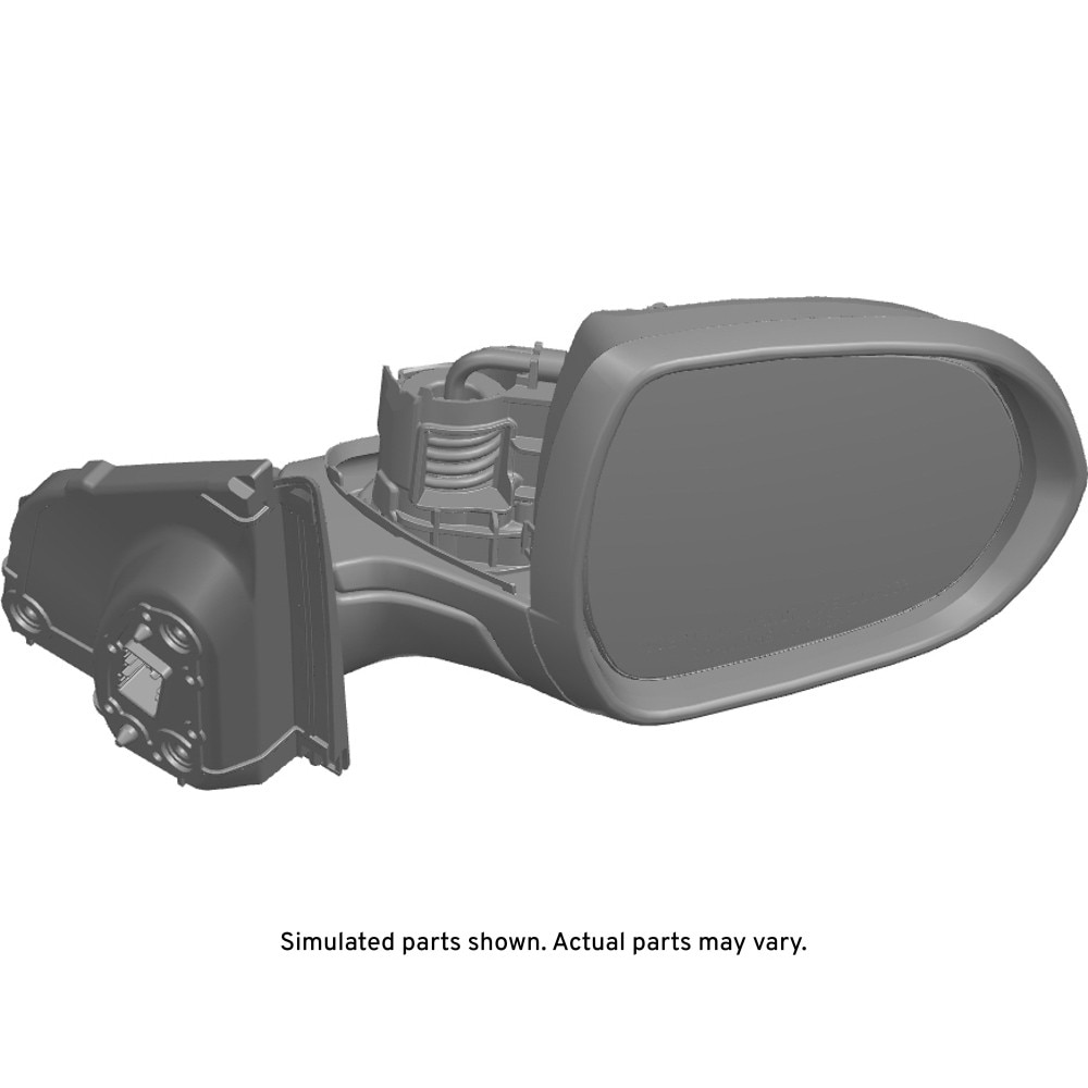 GM Genuine Parts Passenger Side Door Mirror without Cover