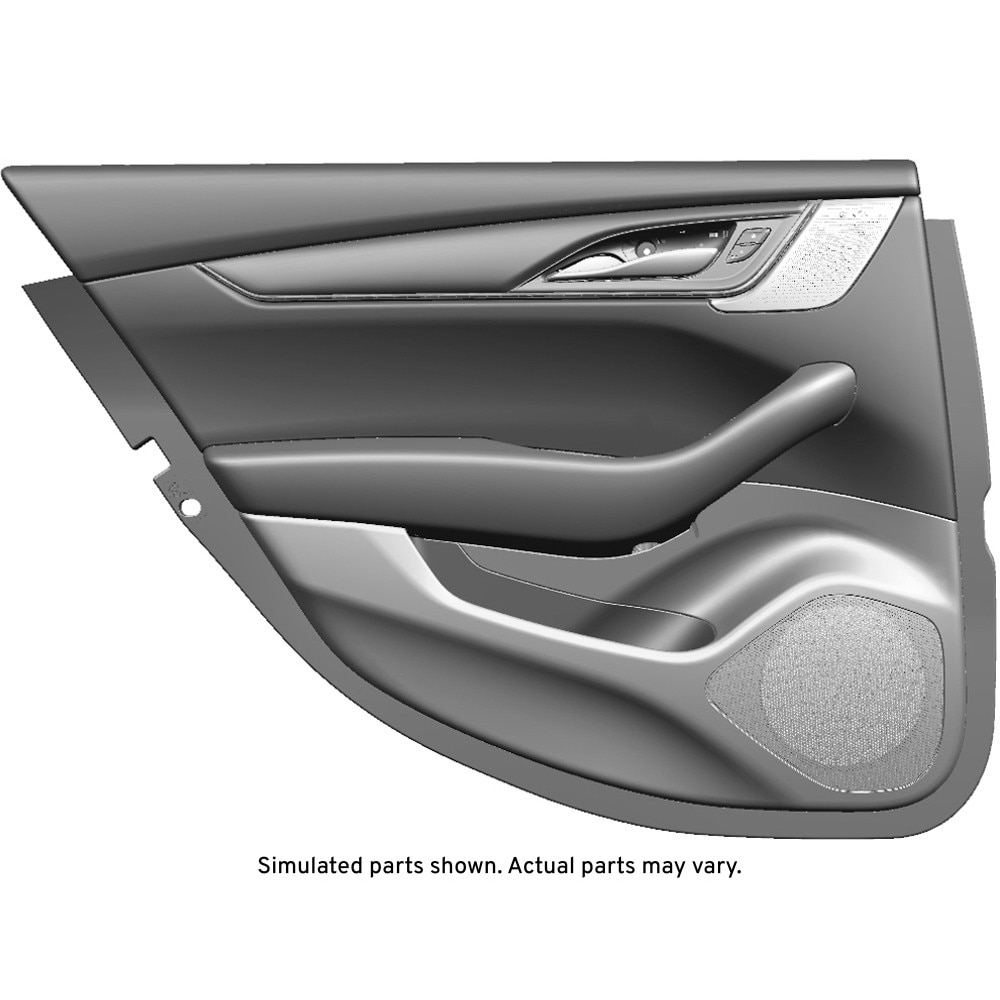 GM Genuine Parts Jet Black Rear Driver Side Door Trim