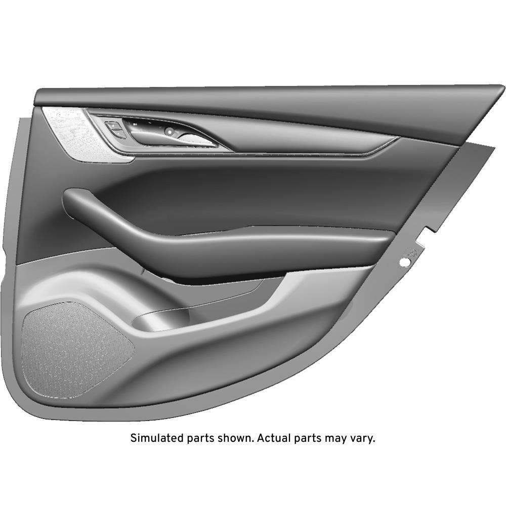 GM Genuine Parts Jet Black Rear Passenger Side Door Trim