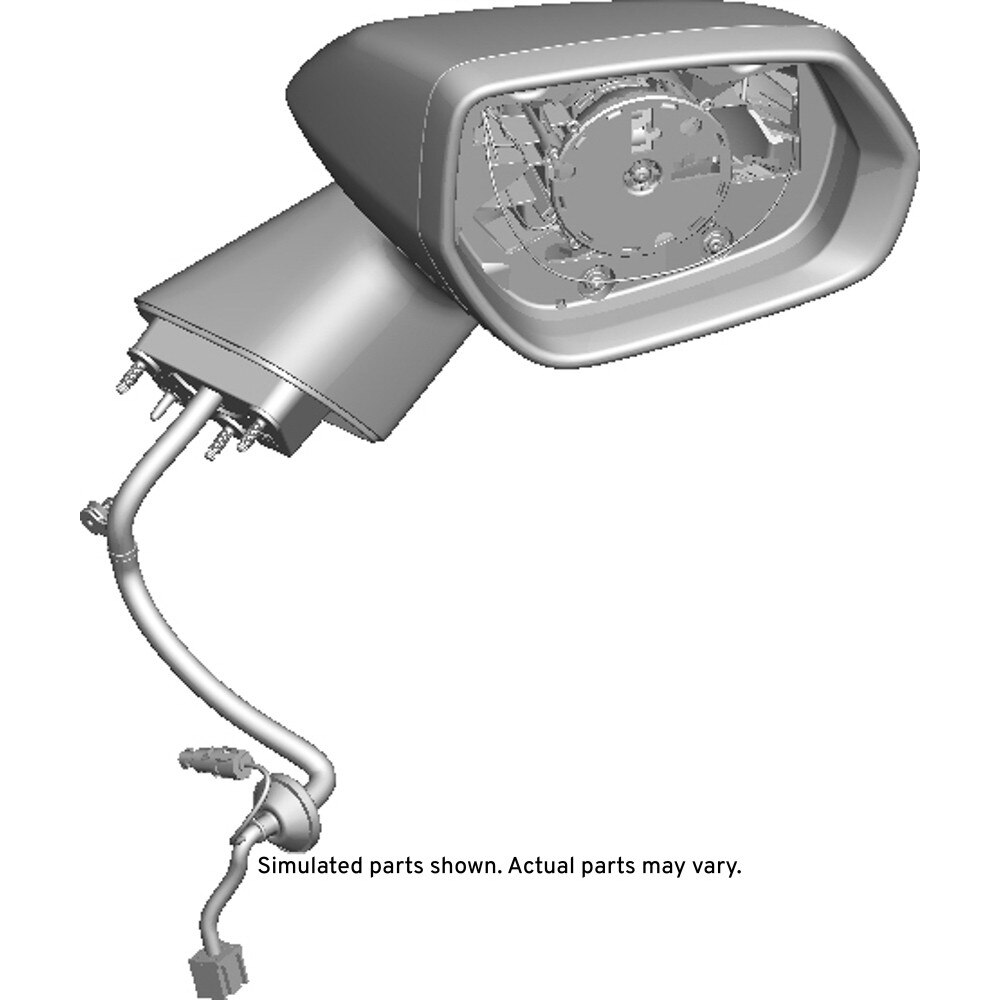 GM Genuine Parts Primed Passenger Side Door Mirror Housing