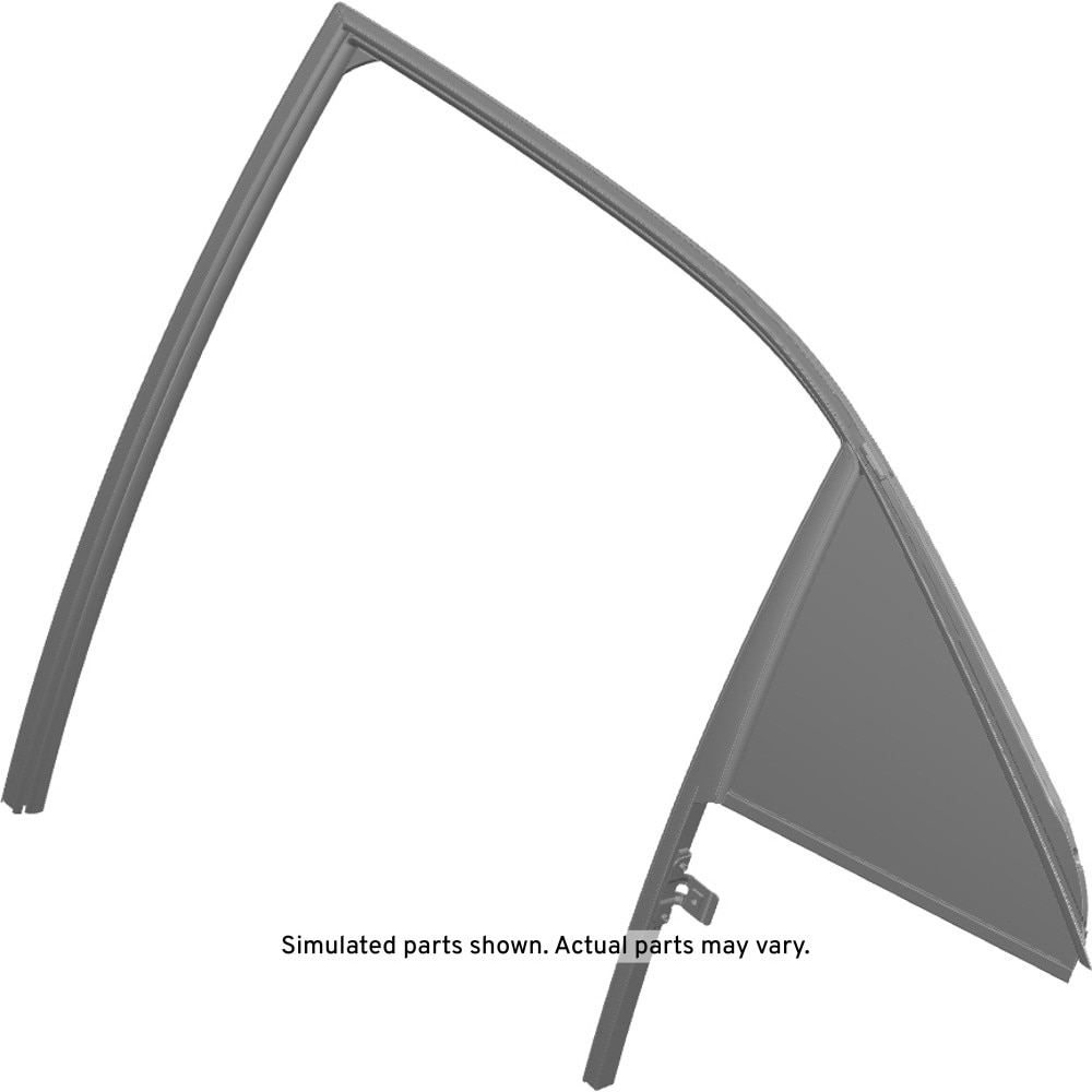 GM Genuine Parts Rear Drivers Side Door Window Weatherstrip