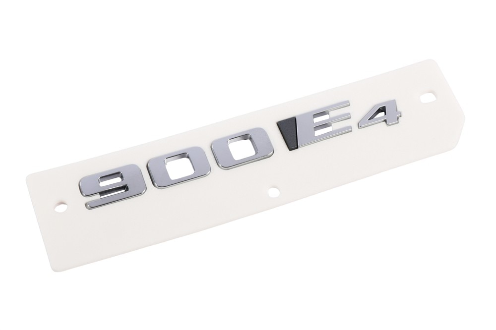 GM Genuine Parts Galvano Silver Rear Compartment Lid Engine Name Plate