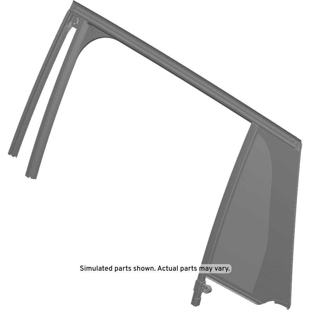 GM Genuine Parts Rear Drivers Side Door Window Weatherstrip