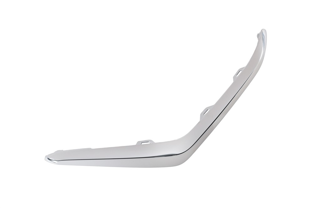 GM Genuine Parts Galvano Silver Front Bumper Fascia Driver Side Lower Molding