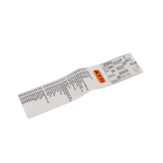 GM Genuine Parts Instrument Panel Wiring Harness Fuse Block Identification Label