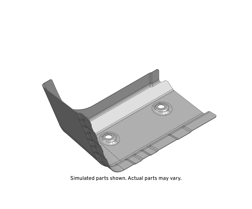 GM Genuine Parts Passenger Side Floor Panel Front Reinforcement