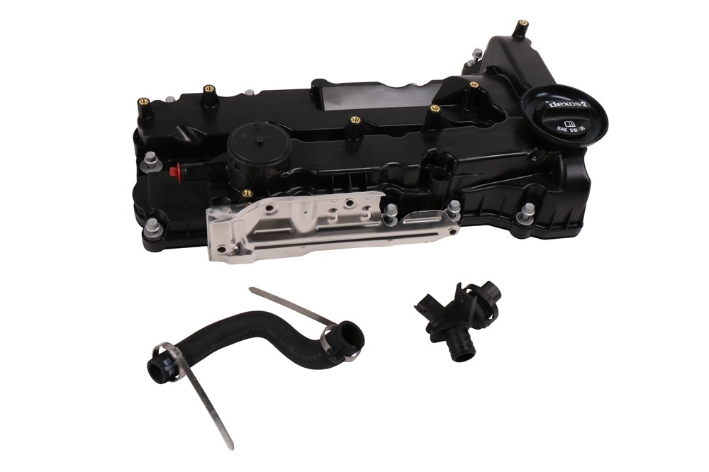 GM Genuine Parts Camshaft Housing with Cover and Positive Crankcase Ventilation (PCV) Hose