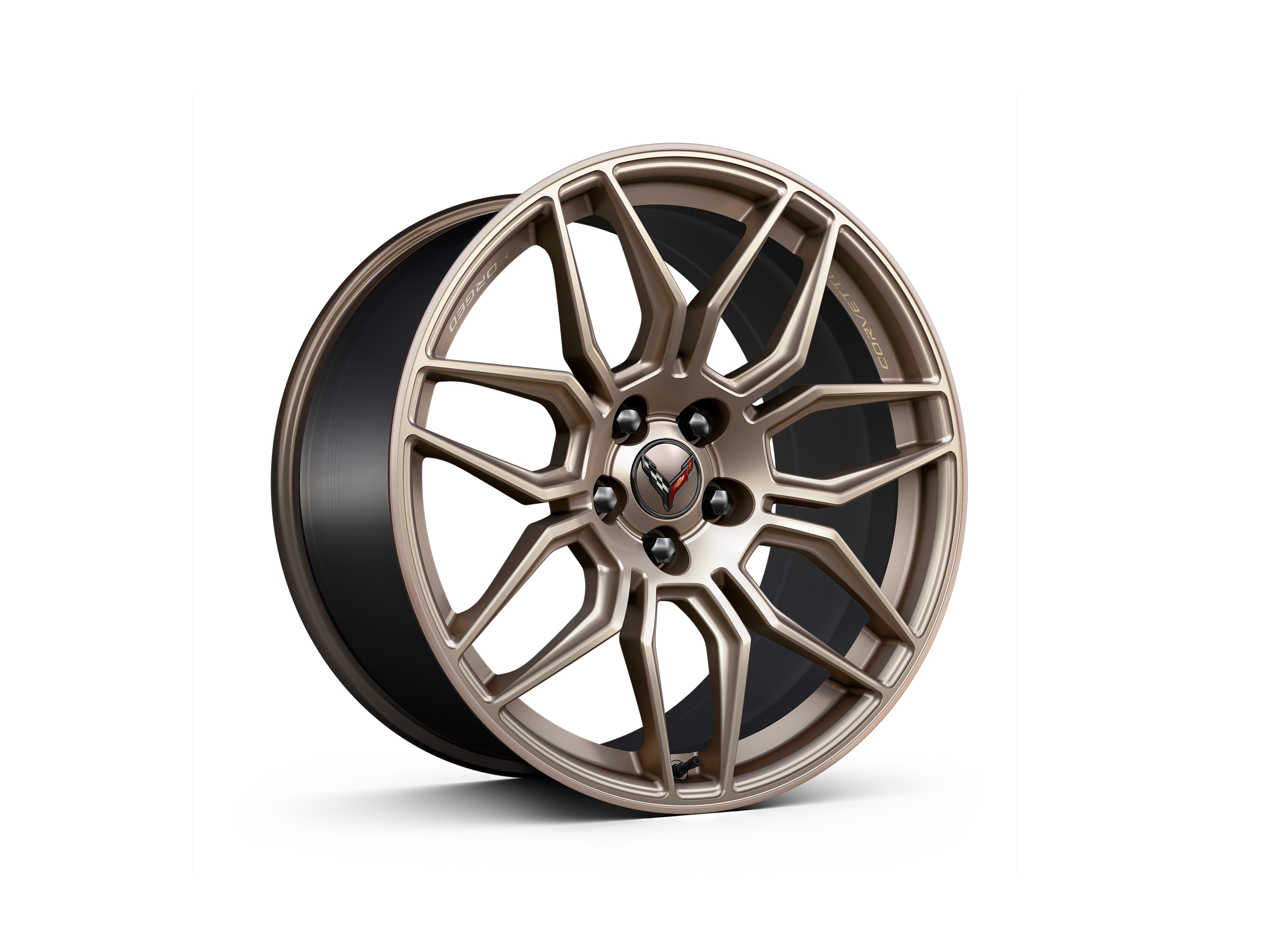20x10-Inch Forged Aluminum Spider-Design Front Wheel in Tech Bronze