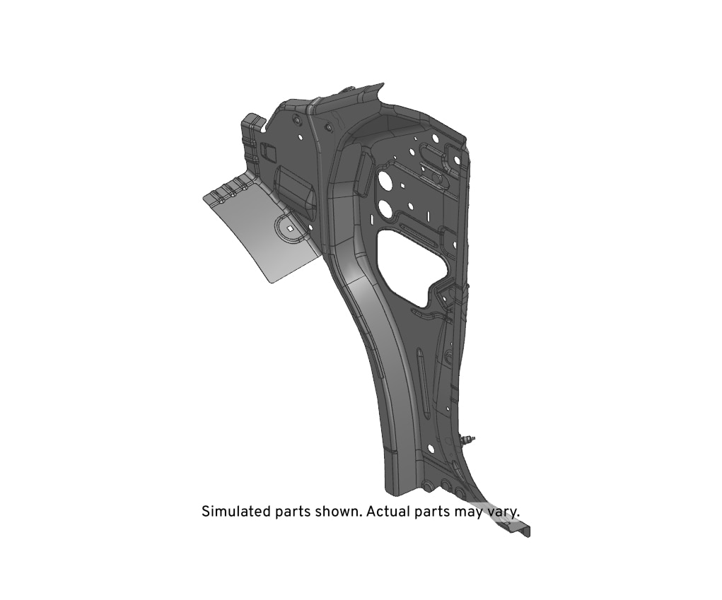 GM Genuine Parts Driver Side Body Hinge Pillar Inner Panel