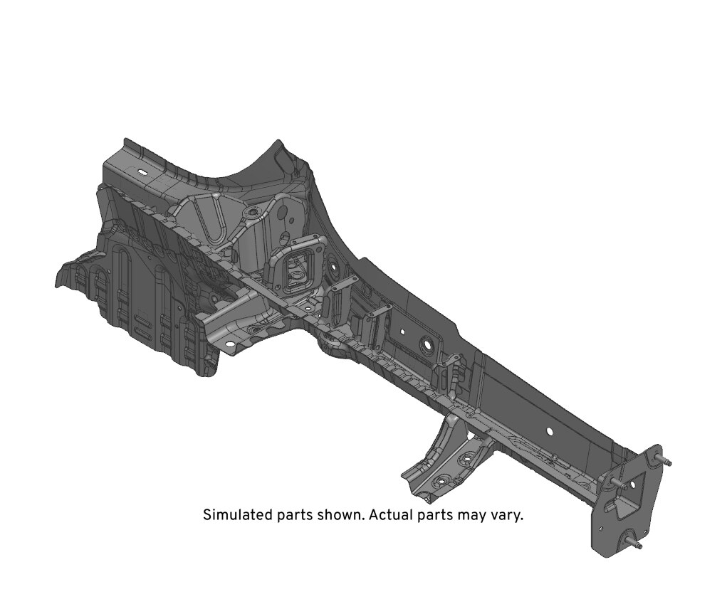 GM Genuine Parts Passenger Side Underbody Rear Side Rail