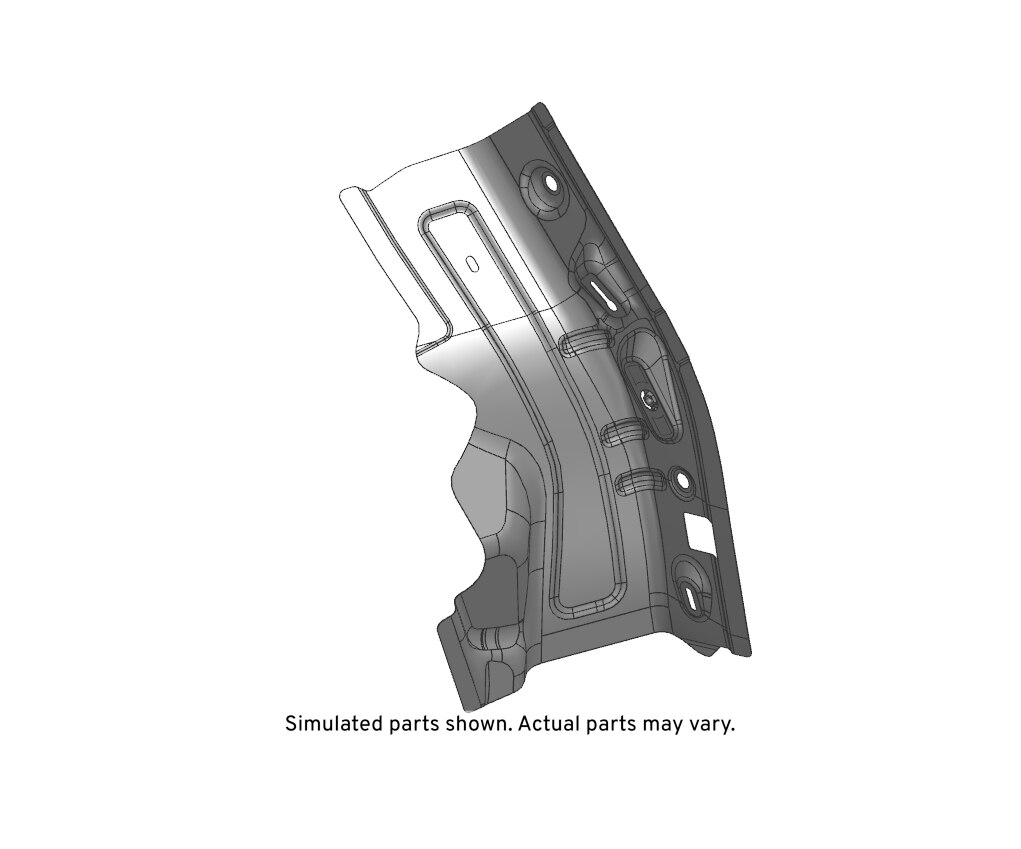 GM Genuine Parts Driver Side Back Body Pillar Inner Panel