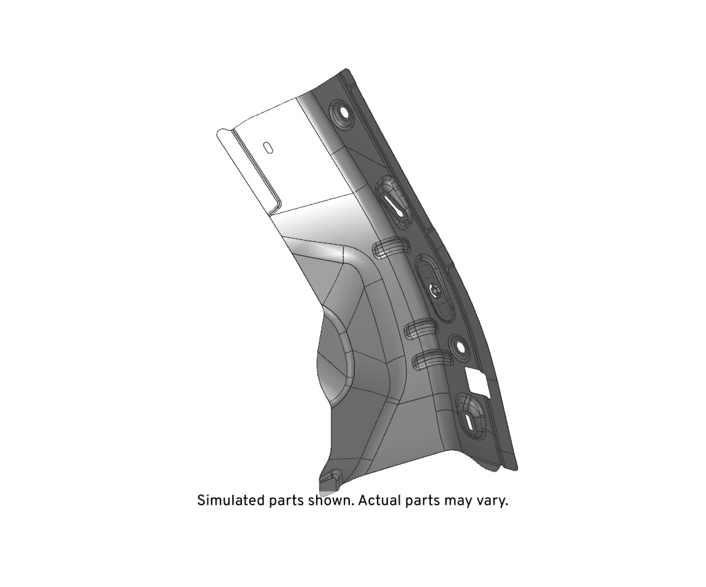 GM Genuine Parts Driver Side Back Body Pillar Inner Panel