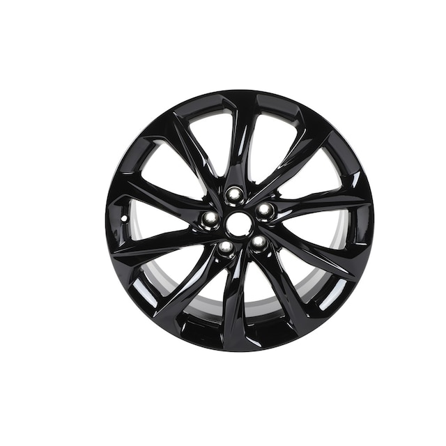 GM Genuine Parts High Gloss Black 10-Spoke Front and Rear Wheel